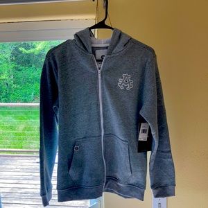 Men’s heather grey hoodie